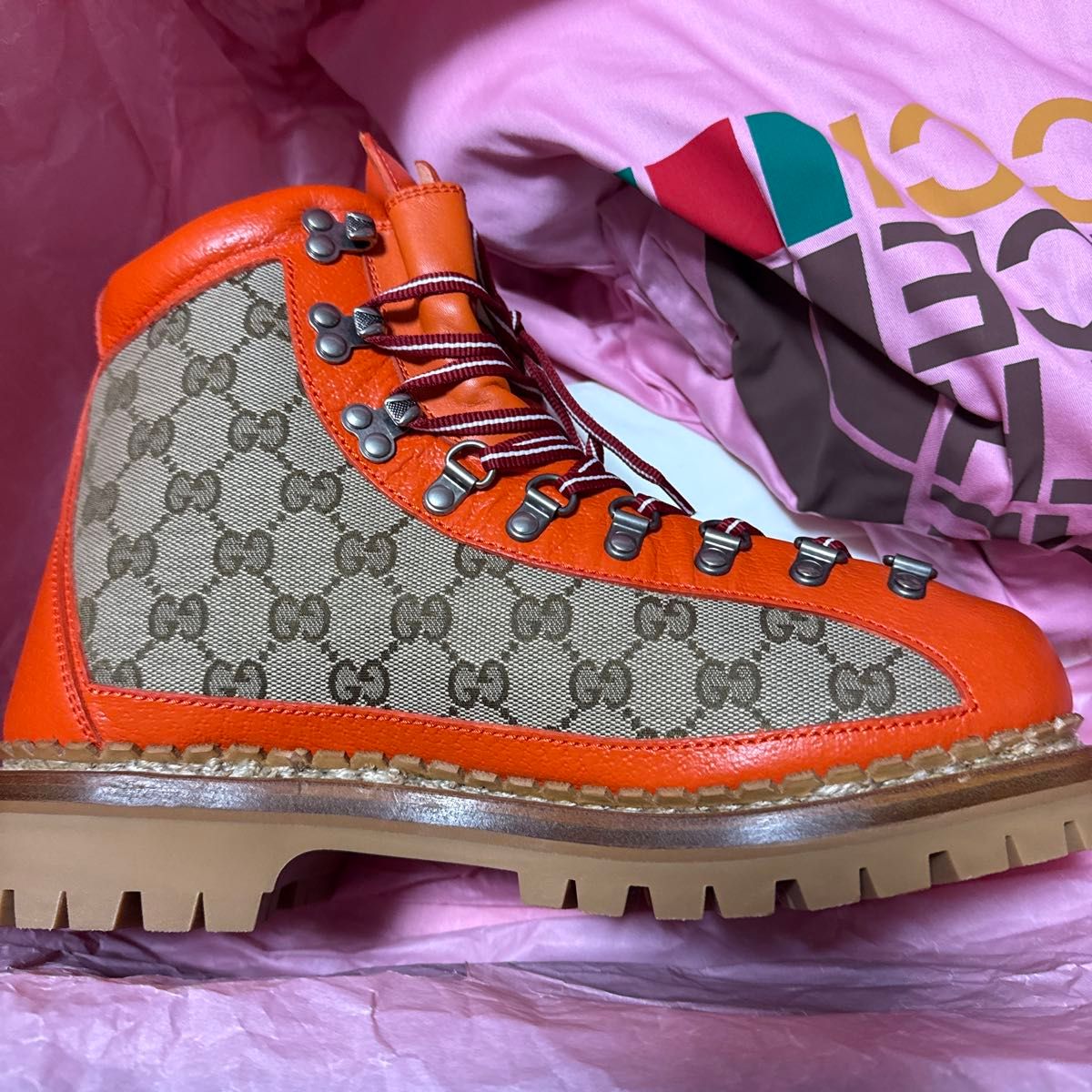 GUCCI ノースフェイス 靴 トレッキングブーツ THE NORTH FACE レザー グッチ