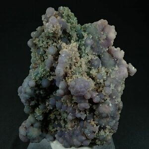 グレープ カルセドニー 85.9g PPB333 インドネシア スラウェシ 産 玉髄 瑪瑙 原石 鉱物 パワーストーン 標本 球状 葡萄 紫