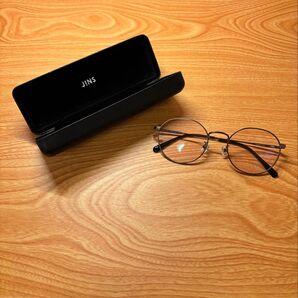 JINS ジンズ メガネ 眼鏡 UVカット ケース付き