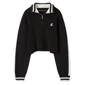 rest&recreation ハーフジップニット 黒