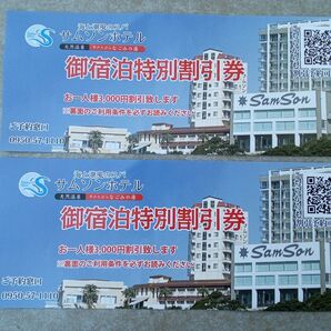 サムソンホテル 宿泊割引券 3,000円引き 2枚