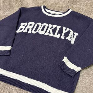 MAKE YOUR DAY ニット セーター ネイビー 紺