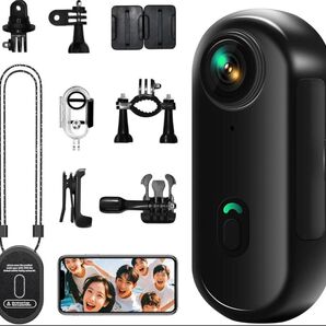 4K アクションカメラ UHD 小型ウェアラブルカメラ 160°広角 小型