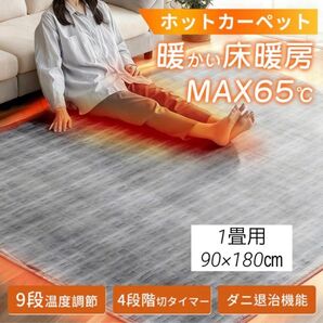 ホットカーペット 1畳用 180×90㎝ 電気カーペット タイマー付 防寒対策