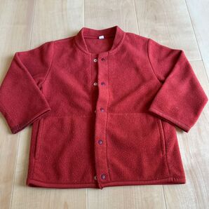 無印良品 フリース 赤 90