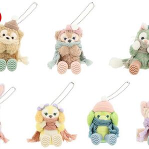 お顔厳選! ダッフィー ダンシングスノーフレークス ぬいぐるみチャーム