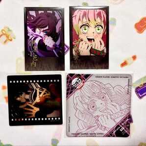 鬼滅の刃ufotable diningダイニングお楽しみくじ 伊黒小芭内 甘露寺蜜璃 チェキ風ブロマイドクリアカード コースター