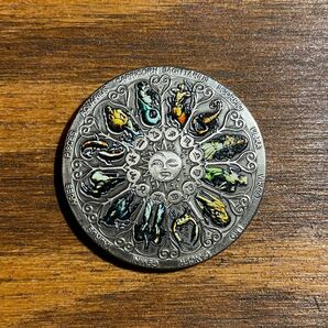 星座コイン 12星座ホイール 占星術 メダル アンティーク風 雑貨 おまとめ歓迎