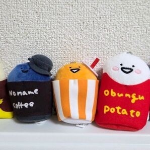 お文具といっしょ ファーストフードマスコットキーチェーン 5種セット