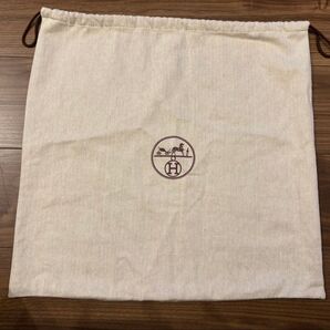 エルメス HERMES 保存袋 巾着袋 布袋 ロゴ ベージュ