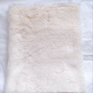 高級フェイクファー 生地 ぬいぐるみ ボア クリーム色