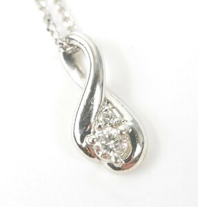 [ beautiful goods ] Vendome Aoyama Pt900 diamond necklace 