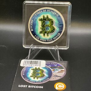 ビットコイン 仮想通貨 1オンス銀貨 LOST