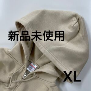 10.0オンス 裏起毛 ジップパーカー UnitedAthle【5920-01】XL サンドベージュ【3241】