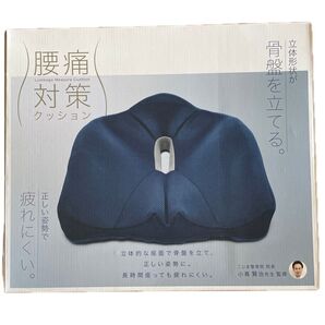 コジット 腰痛対策クッション ネイビー