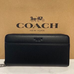 新品 COACH 長財布 コーチ 長財布 レディース ブラック
