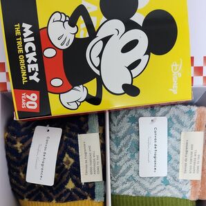 Canvas de Fragrance タオル 2個セット&ミッキーマウス90周年を記念ハンドタオル