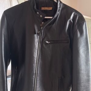 レザージャケット メンズリアルレザー Real Leather ラムレザーシングルライダースジャケット メンズ JPN:LL