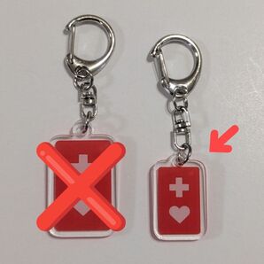 【数量限定】アクリルヘルプマークキーホルダー 小 (厚さ3mm)/指定難病/発達障害/うつ病/がん/精神/不安障害/ヘルプマーク