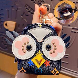 お値下げ中 フクロウ可愛い収納 小銭バック 飾り カバンチャーム キーホルダー ストラップ