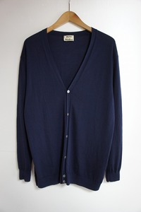 15SS Acne STUDIOS Acne s Today oz CLISSOLD L wool knitted cardigan navy navy blue 1121K