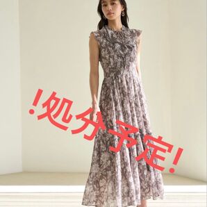 SNIDEL プリーツプリントワンピース