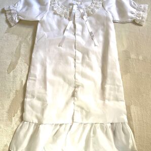 ベビードレス セレモニードレス お宮参り 退院着 レース リボン 日本製