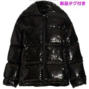 最終出品【先着即決限定特別価格】新品★定価48万★マイケルコース★豪華 スパンコール☆ビジュー ダウンジャケット 黑 入手困難