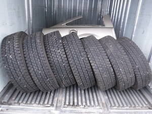 7本セット ダンロップ スタッドレス SP001 245/80R17.5 133/131J バリ溝 発送可能 引き取り北海道　スノータイヤ　冬タイヤ　4t 5t 増トン