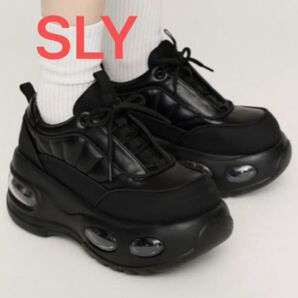 SLY【完売品】AIR PLATFORM SNEAKER エアー プラットフォーム スニーカー 厚底スニーカー BLACK