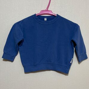 無印良品 キッズ トレーナー ブルー 90cm