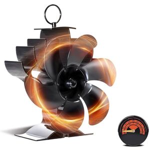 ストーブファン 6ブレード【最新型・暖炉用】電源不要 組み立て不要 自動 静音