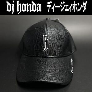 黒白 dj hond フェイクレザー キャップ 帽子 45kc02 ディージェイホンダ ブラック ホワイト