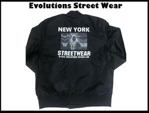 新品 正規品 Evolution Street Wear 黒ジャケット（Brooklyn Newyork) 2XL