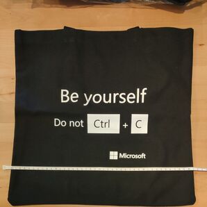 「クーポン対応」 マイクロソフトの福利厚生トートバッグ 厚生地