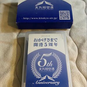 北九州空港 開港5周年記念品 2011年3月16日 記念トランプ 飛行機 空港 オリジナルグッズ