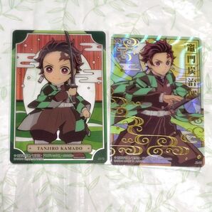 鬼滅の刃 ステンドグラスカード2 自販機ver. レア ノーマル 竈門炭治郎セット