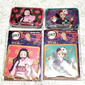 鬼滅の刃 ナンジャタウン 景品 キャラスタンド スライド缶 竈門炭治郎&竈門禰豆子 竈門兄妹セット 祭日和