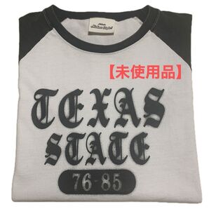 【 新品 】TEXAS STATE ラグランTシャツ ブラック ホワイト カレッジロゴ
