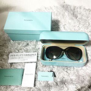 中古 正規品 TIFFANY サングラス ティファニーブルー ハバナ