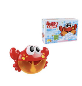  Bubble crab music baby bath toy Kids pool bathtub soap machine automatic Bubble crab ( color : Crab with box)