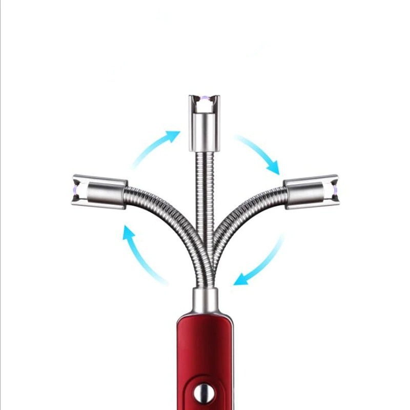 点火銃バーベキュー用 usb 充電シガー電子ライター充電式防風フレームレス電気ライター_サムネイル画像6