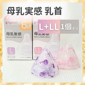ピジョン 母乳実感 乳首L1個,LL1個 Y字形 6ヶ月 9ヶ月 ミルク 授乳 哺乳瓶 育児 スリーカット 予備 保育園