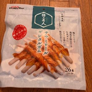 期限間近2025.11 ドギーマン 仕上名人 ササミロール デンタルガム 26本 無添加良品