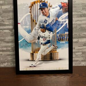 大谷翔平 MVP 記念ポスター ドジャース デコピンA4 ワールドシリーズ