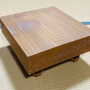 【条件付値下可能】木製囲碁盤 ヘソ付き囲碁棋士五目並べ