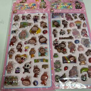 22番夜光蓄光らぶぶボンボンドロップシール2枚セット