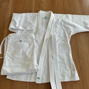 ミズノ 柔道着 上下セット 帯付き 2号 白
