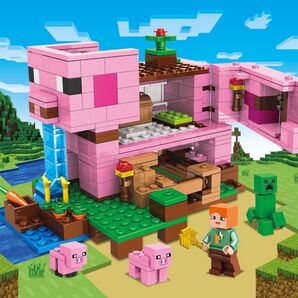 レゴ互換 マインクラフト マイクラ ブタのおうち ピッグハウス