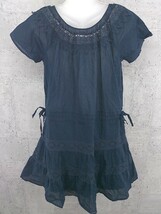 ◇ axes femme アクシーズファム 半袖 膝丈 ワンピース M ネイビー * 1002799286954_画像2